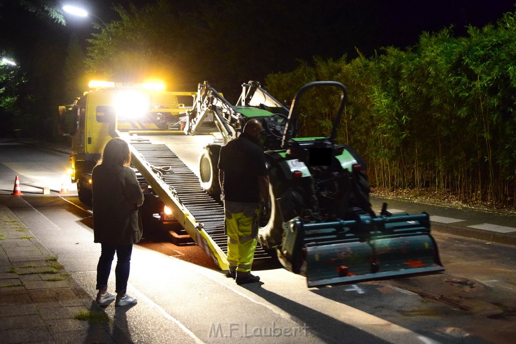 VU Krad Klein Traktor Koeln Hahnwald Bonner Landstr Unter den Birken P122.JPG - Miklos Laubert